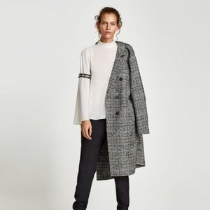 Zara Pearl Fringe Embellished Bell Sleeve Blouse